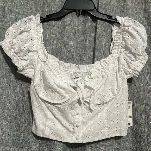 {NWT} BAR III eyelet crop top - Picture 2 of 7